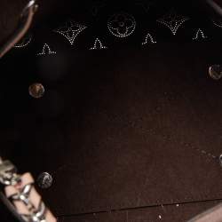 Pre Owned Louis Vuitton Magnolia Monogram Mahina Leather Bella Bucket Bag
