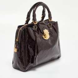 Pre Owned Louis Vuitton Amarante Monogram Vernis Melrose Avenue Bag