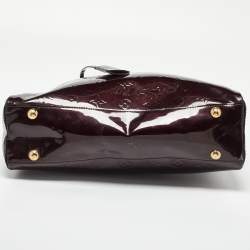 Pre Owned Louis Vuitton Amarante Monogram Vernis Melrose Avenue Bag