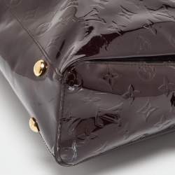 Pre Owned Louis Vuitton Amarante Monogram Vernis Melrose Avenue Bag