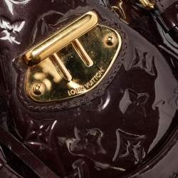 Pre Owned Louis Vuitton Amarante Monogram Vernis Melrose Avenue Bag