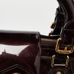 Pre Owned Louis Vuitton Amarante Monogram Vernis Melrose Avenue Bag