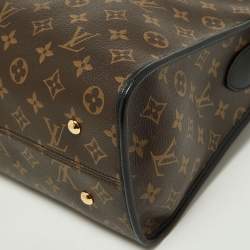 Pre Owned Louis Vuitton Black Monogram Canvas Popincourt MM Bag