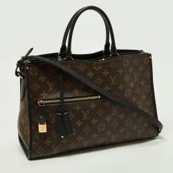 Pre Owned Louis Vuitton Black Monogram Canvas Popincourt MM Bag