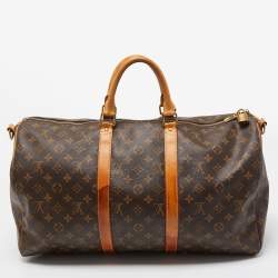 Pre Owned Louis Vuitton Monogram Canvas Keepall 50 Bandouliere Bag