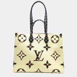 Louis Vuitton Beige Monogram Jacquard Tufted Okinawa OnTheGo GM Tote Bag