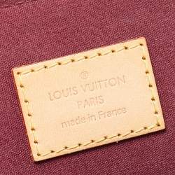Pre Owned Louis Vuitton Amarante Monogram Vernis Alma PM Bag