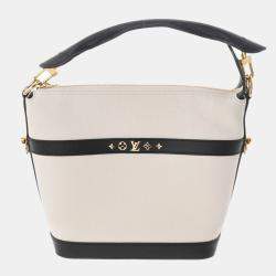 Louis Vuitton - Authenticated Verseau Handbag - Leather Black Plain For Woman, Good condition