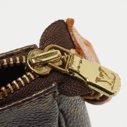Pre Owned Louis Vuitton Brown Monogram Canvas Pochette Accessoires Shoulder Bag