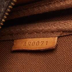 Pre Owned Louis Vuitton Brown Monogram Canvas Pochette Accessoires Shoulder Bag