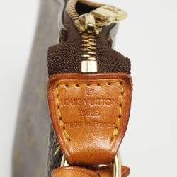 Pre Owned Louis Vuitton Brown Monogram Canvas Pochette Accessoires Shoulder Bag