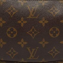 Pre Owned Louis Vuitton Brown Monogram Canvas Pochette Accessoires Shoulder Bag