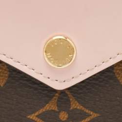 Louis Vuitton Rose Ballerine Monogram Canvas Zoe Wallet