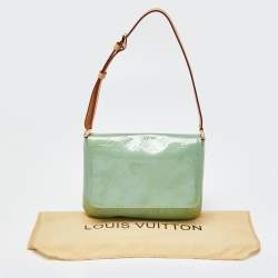 Pre Owned Louis Vuitton Baby Blue Monogram Vernis Thompson Street Bag