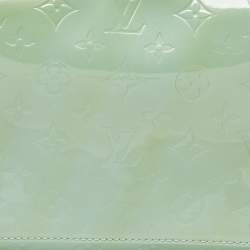 Pre Owned Louis Vuitton Baby Blue Monogram Vernis Thompson Street Bag