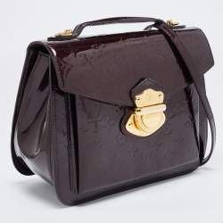 Pre Owned Louis Vuitton Amarante Monogram Vernis Mirada Bag