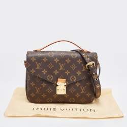 Pre Owned Louis Vuitton Monogram Canvas Pochette Metis Bag