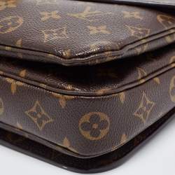 Pre Owned Louis Vuitton Monogram Canvas Pochette Metis Bag