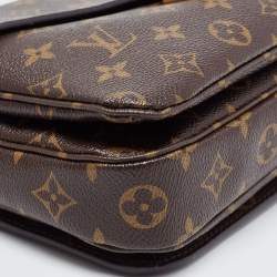 Pre Owned Louis Vuitton Monogram Canvas Pochette Metis Bag