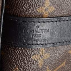 Pre Owned Louis Vuitton Brown Canvas Monogram Keepall Bandouliere 45 Duffel Bag