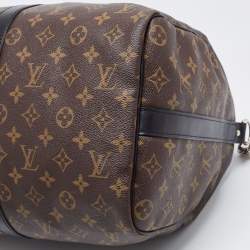 Pre Owned Louis Vuitton Brown Canvas Monogram Keepall Bandouliere 45 Duffel Bag