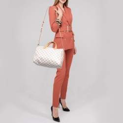 Pre Owned Louis Vuitton Damier Azur Canvas Speedy Bandouliere 30 Bag