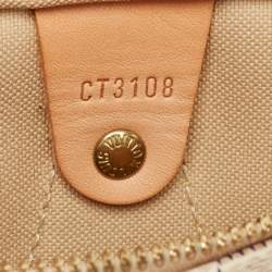 Pre Owned Louis Vuitton Damier Azur Canvas Speedy Bandouliere 30 Bag