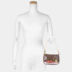 Pre Owned Louis Vuitton Brown Damier Ebene Canvas Vivienne Pochette Accessoires Clutch Bag