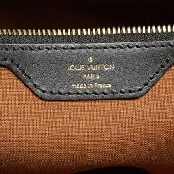 Pre Owned Louis Vuitton Black/Monogram Canvas and Leather City Steamer XXL Bag