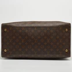 Pre Owned Louis Vuitton Black/Monogram Canvas and Leather City Steamer XXL Bag