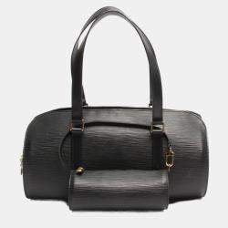 مملوكة مسبقًا Louis Vuitton Black Epi Leather Soufflot Satchel Bag