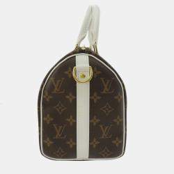 Louis Vuitton Brown Monogram Canvas Match Speedy Bandouliere 25 Satchel