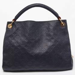 Pre Owned Louis Vuitton Dark Blue Monogram Empreinte Leather Artsy MM Bag
