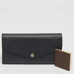 Louis Vuitton Black Epi Leather Sarah Wallet