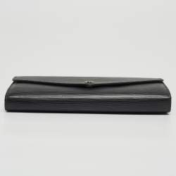 Louis Vuitton Black Epi Leather Sarah Wallet