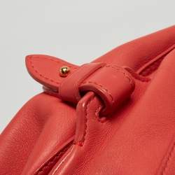 Pre Owned Louis Vuitton Coral Perforated Leather Limited Edition Saumur Bag