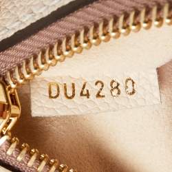 Pre Owned Louis Vuitton Creme Monogram Empreinte Leather Giant Pochette Metis Bag