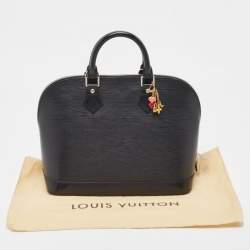 Pre Owned Louis Vuitton Black Epi Leather Alma PM Bag