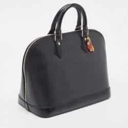 Pre Owned Louis Vuitton Black Epi Leather Alma PM Bag
