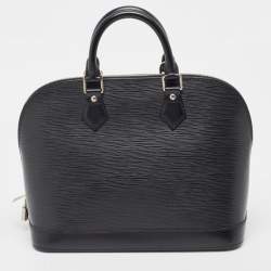 Pre Owned Louis Vuitton Black Epi Leather Alma PM Bag
