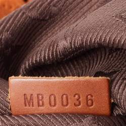Pre Owned Louis Vuitton Orange Monogram Suede Limited Edition Onatah GM Bag