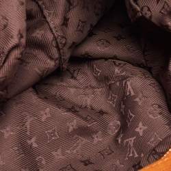 Pre Owned Louis Vuitton Orange Monogram Suede Limited Edition Onatah GM Bag