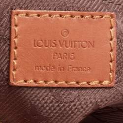 Pre Owned Louis Vuitton Orange Monogram Suede Limited Edition Onatah GM Bag