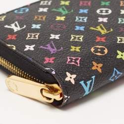 Louis Vuitton Black Monogram Multicolore Canvas Zippy Wallet