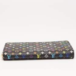 Louis Vuitton Black Monogram Multicolore Canvas Zippy Wallet