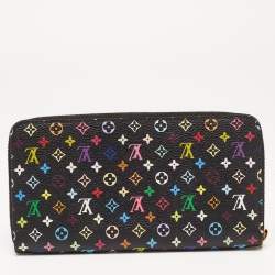 Louis Vuitton Black Monogram Multicolore Canvas Zippy Wallet