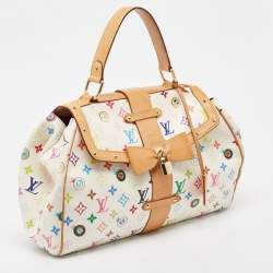 Pre Owned Louis Vuitton White Monogram Multicolore Canvas Murakami Eye Love You Bag
