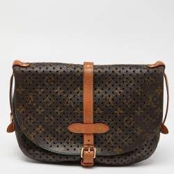 Louis Vuitton Perforated Monogram Canvas and Leather Saumur 30 Bag