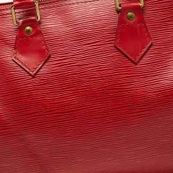 Louis Vuitton Red Epi Leather Speedy 25 Bag