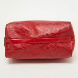 Louis Vuitton Red Epi Leather Speedy 25 Bag